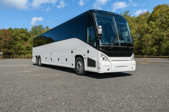 New Haven Shuttle Bus Rentals 56 Passenger Shuttle Bus