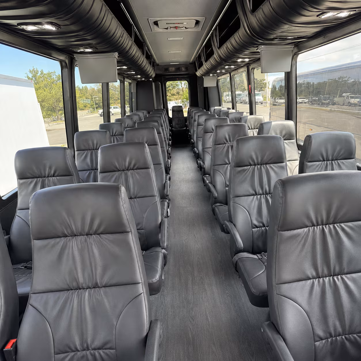new haven military base transfer and troop movement buses
